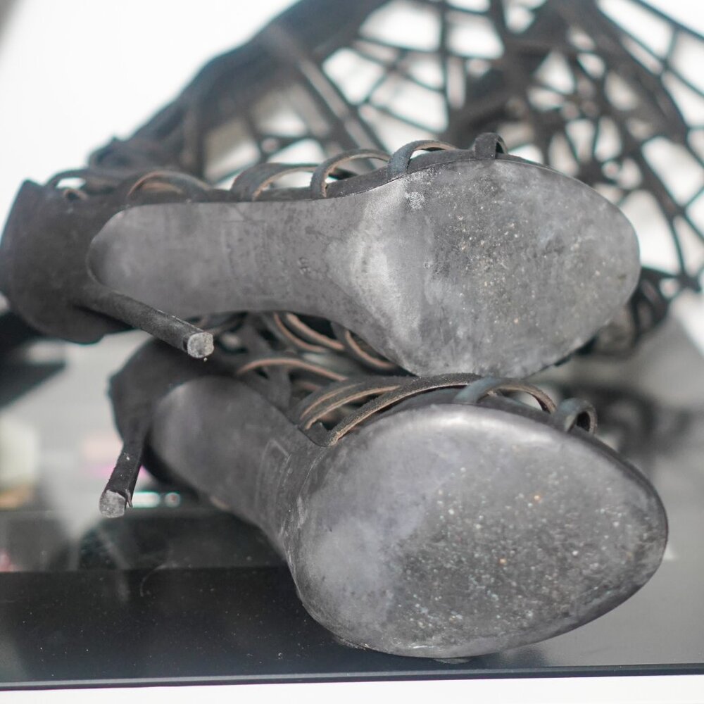 Dsquared2 Runway SS2015 Laser Cut Suede Gladiator Boots - Picture 3 of 8